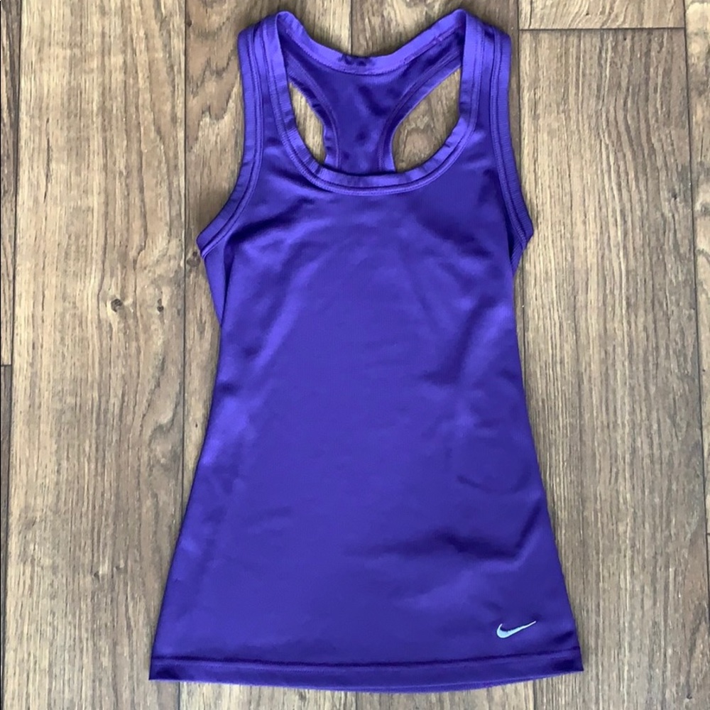 Nike Dri-Fit Purple XS Tank Top Workout Athletic
